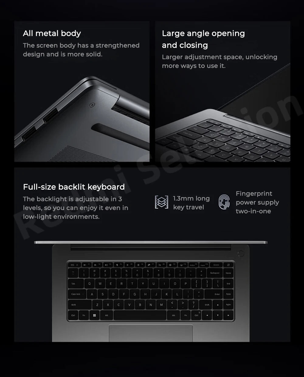 Xiaomi laptop RedmiBook Pro 16 2024 Core Ultra 5-125H/Ultra 7-155H ARC Graphics 32GB DDR5 1TB SSD 16-inch 3.1K 165hz Screen Pc