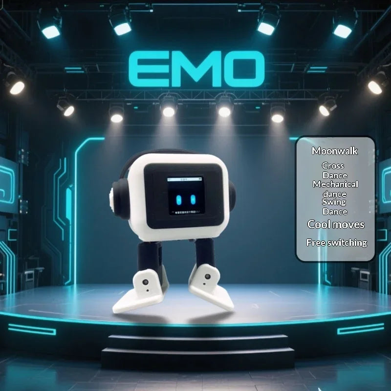 2026 Emo AI Desktop Robot Companion | Features voice interaction, facial recognition, music playback, and dancing capabilities