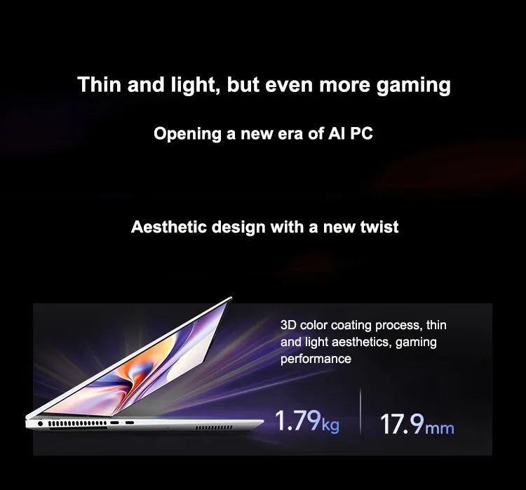 Honor Laptop MagicBook Pro 16 16-inch 2024 Intel Core Ultra5 16GB/24GB 1TB/2TB 165Hz 3K high-brush gaming screen laptop