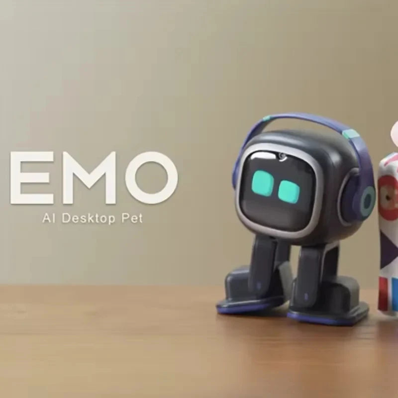 2026 Emo AI Desktop Robot Companion | Features voice interaction, facial recognition, music playback, and dancing capabilities