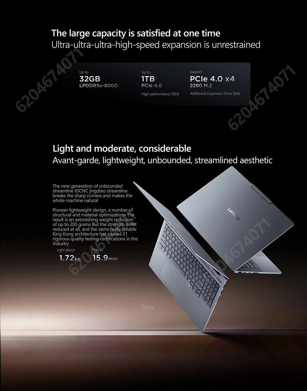 Lenovo Xiaoxin Pro16GT  AI9 H 365/ Xiaoxin Pro16GT 2026 AI9 H 465 32GB 1TB 16inch 2880x1800 120Hz