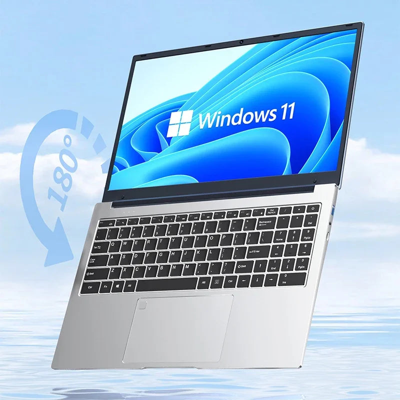 BYONE 15.6 Inch Intel Celeron N5095 Ultraslim Laptop 12G 16GB RAM 512GB 1TB SSD Keyboard Backlight Fingerprint Portable Computer