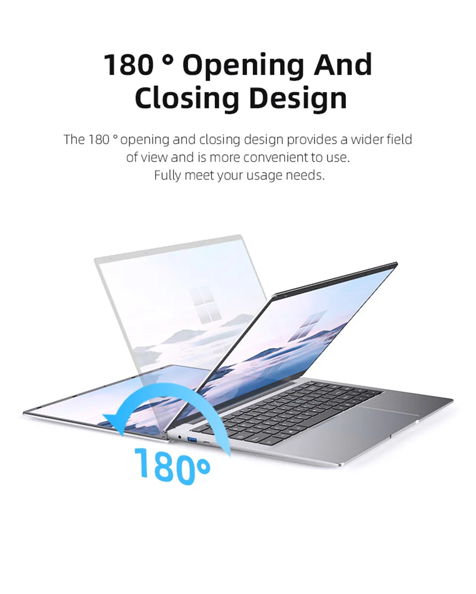 14.1 inch Portable Laptop Computer Intel Core i7-9850H/Atom A3950 Notebook 12GB RAM 1TB M.2 SSD Windows 11 Office Study Computer
