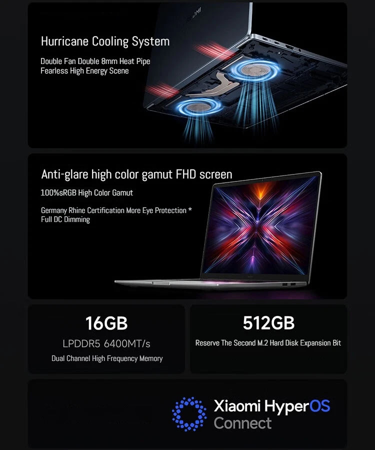 Xiaomi Laptop Redmi Book 14 2025 Ryzen 7-7735H/R5-7535H Radeon 680M/660M RAM 16GB 512GB SSD 14-inch 60Hz Screen Notebook Slim PC