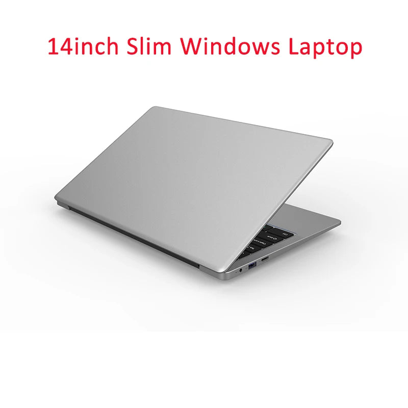 2025 14 inch Affordable Student Laptop Budget-Friendly Notebook Windows 10 for School Lightweight intel Celeron CPU USB 3.0 WiFi