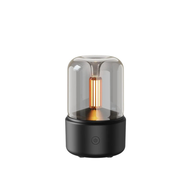 Mini Aroma Diffuser Home Portable USB Plug Air Humidifier Essential Oil Night Light Candlelight Sprayer for Gift Bedroom