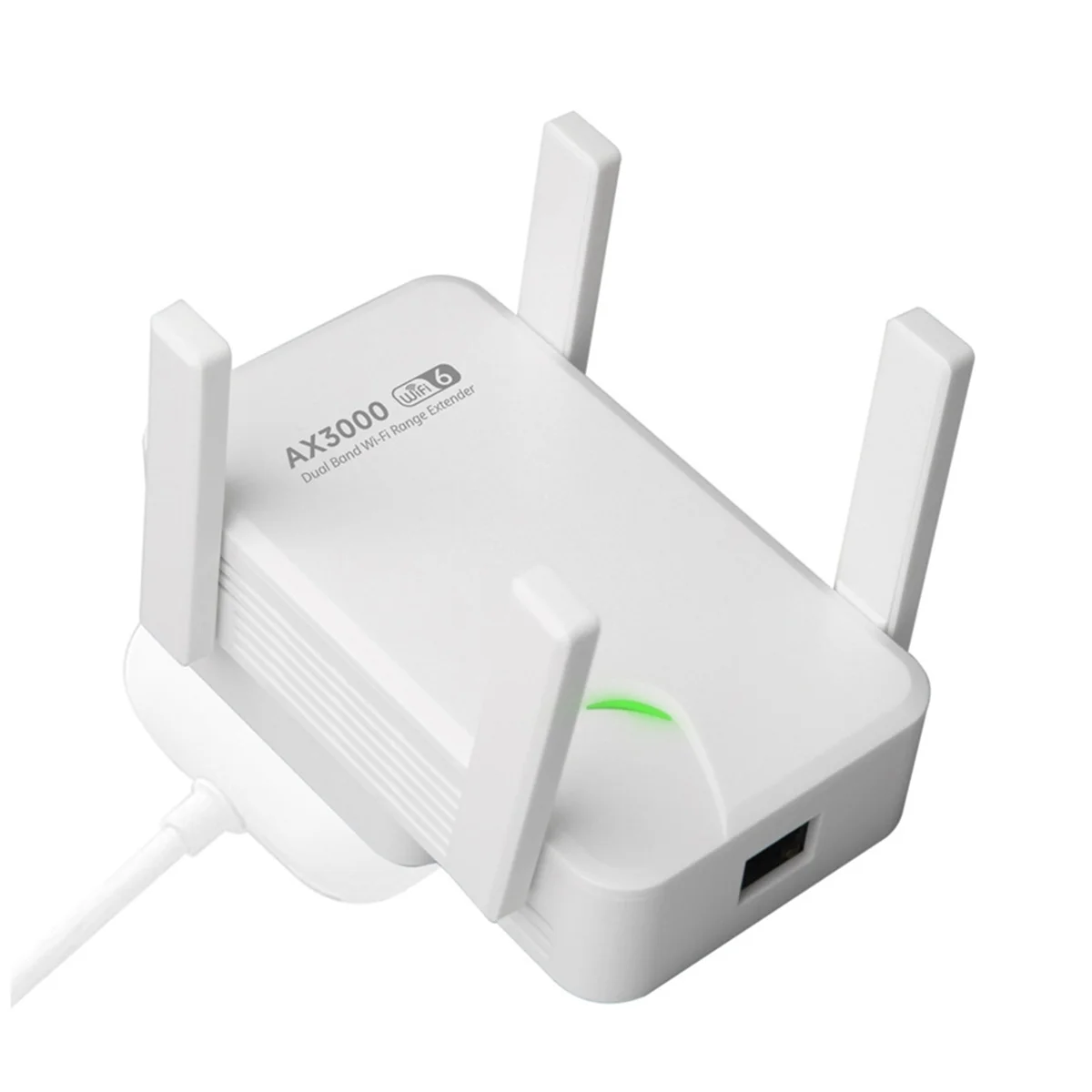 N18R AX3000 WiFi Repeater Dual Band 2.4Ghz/5GHz Wireless WiFi Extender Wi-Fi Signal Amplifier Wireless AP Transmit US Plug