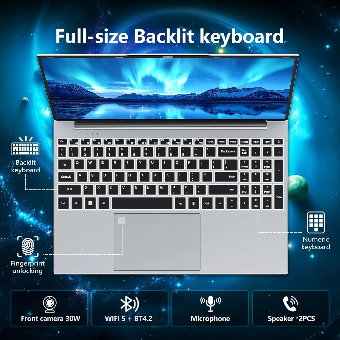 2026 Intel i9 10980HK Gaming Laptop Computer Windows 11 Fingerprint Unlock PC Gamer 16GB RAM 15.6" Backlight Notebook PC Laptops