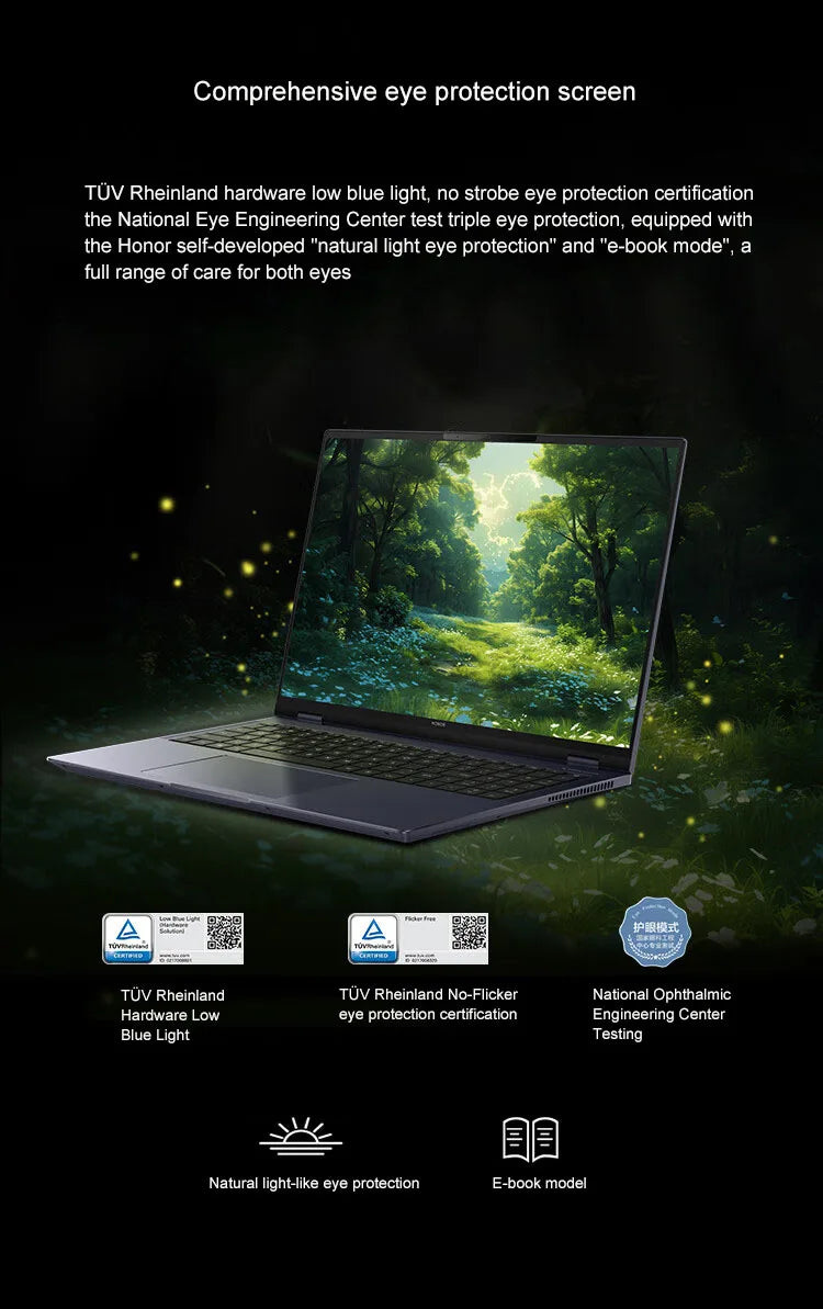Honor Laptop MagicBook Pro 16 16-inch 2024 Intel Core Ultra5 16GB/24GB 1TB/2TB 165Hz 3K high-brush gaming screen laptop