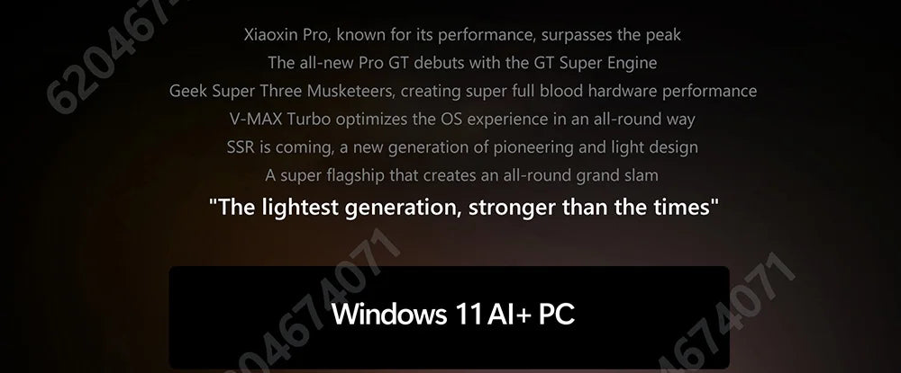 Lenovo Xiaoxin Pro16GT  AI9 H 365/ Xiaoxin Pro16GT 2026 AI9 H 465 32GB 1TB 16inch 2880x1800 120Hz