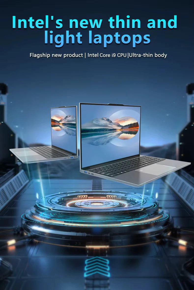 Windows 11 Pro 15.6" Ultra Slim Laptop intel Core i9-9900U 16GB RAM 1/2TB SSD Fingerprint Unlock Office game Backlight Laptop