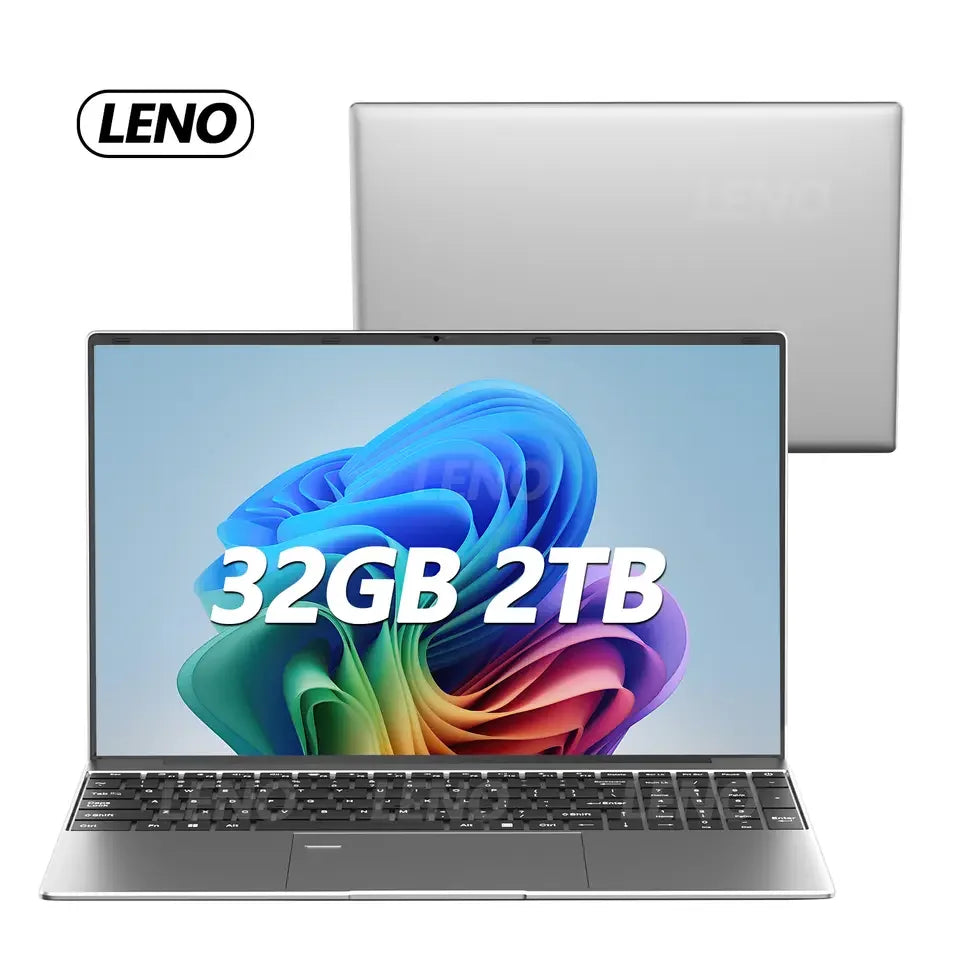 LENO New  Intel Core i9-9880H 15.6 " Laptop 32GB RAM 2TB SSD Ultra Slim Gaming Laptop 1920*1080 Windows 11 Office Study Home Use