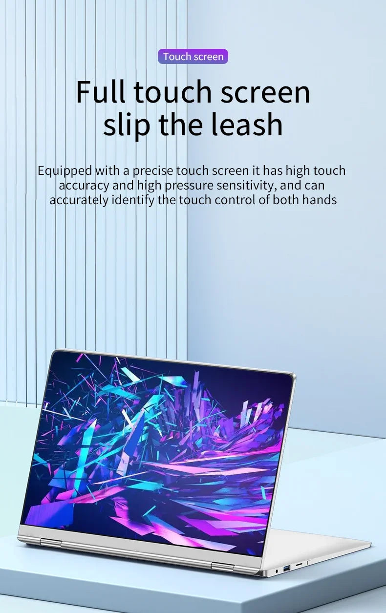 11.6-Inch 2-in-1 Touchscreen Intel Laptop Tablet Windows 11 Pro 8GB DDR4 RAM 128GB/256GB/512GB SSD  Portable Study Computer