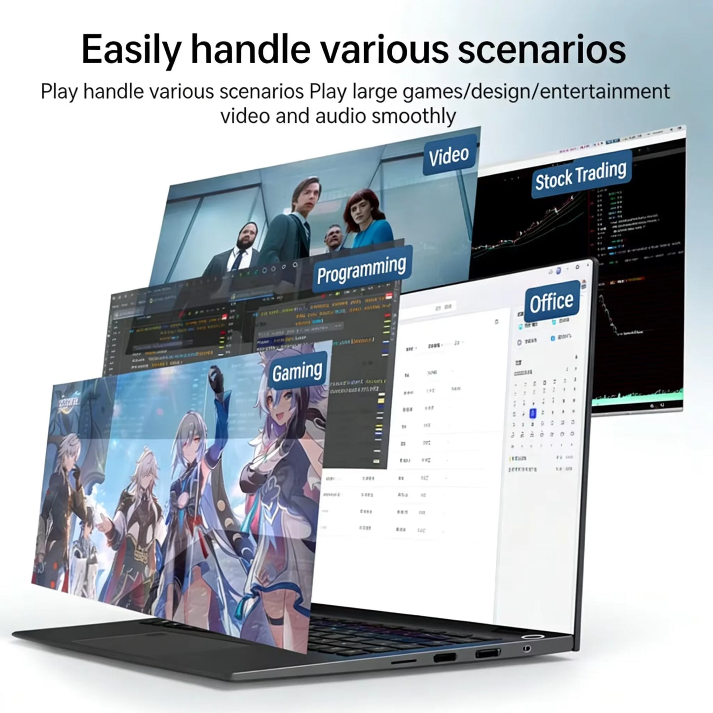 Intel i9-10980HK Gaming Laptop 16GB RAM 1TB M.2 SSD Windows 11 Pro Office Study Portable Notebook Computer