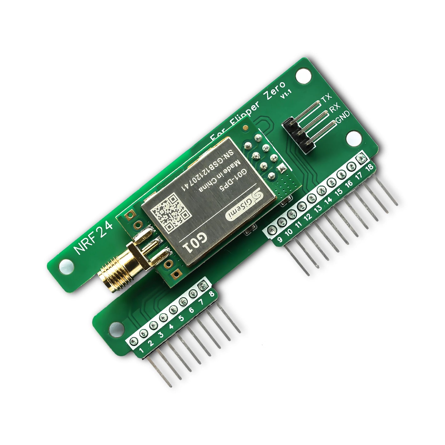 Flipper Zero NRF24 Module, Wireless Sniffer and Mouse Jacker with NRF24 GPIO, Flipper Zero Accessories, Flipper Zero dev Board