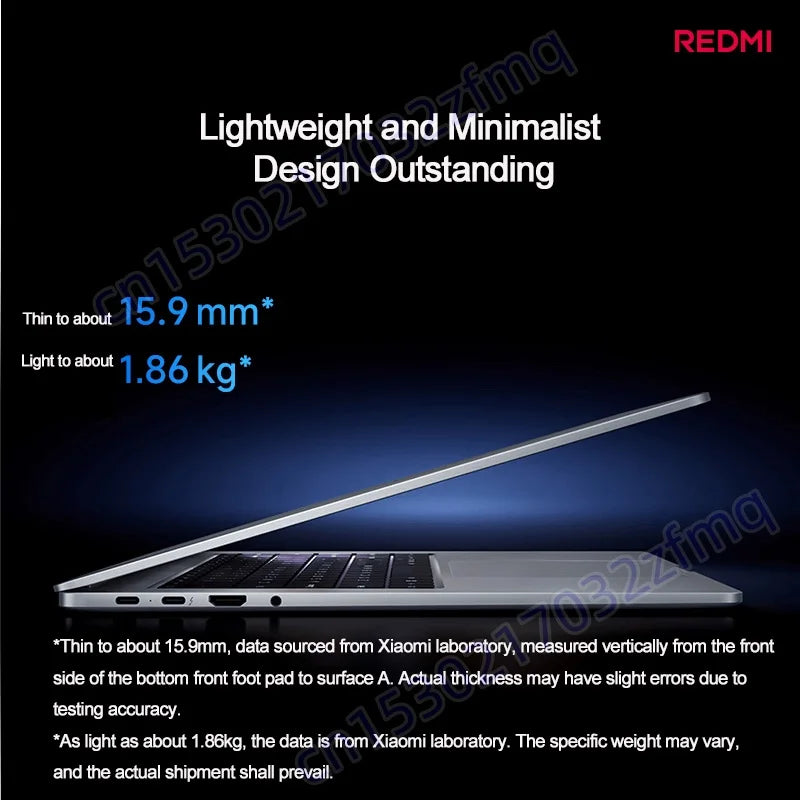 Xiaomi Laptop RedmiBook Pro 16 Core Ultra 5-125H ARC Graphics 16GB 1TB SSD 16-inch 2.5K 120Hz Screen Pc