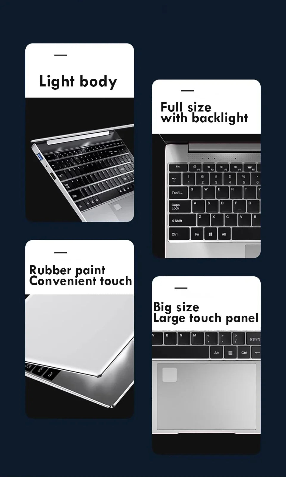 Portable Laptop  Windows 11 Pro 14.1 inch  Laptop Computer HD Screen Intel Core i9 8950HK 16GB RAM 1TB 2TB SSD  laptops PC