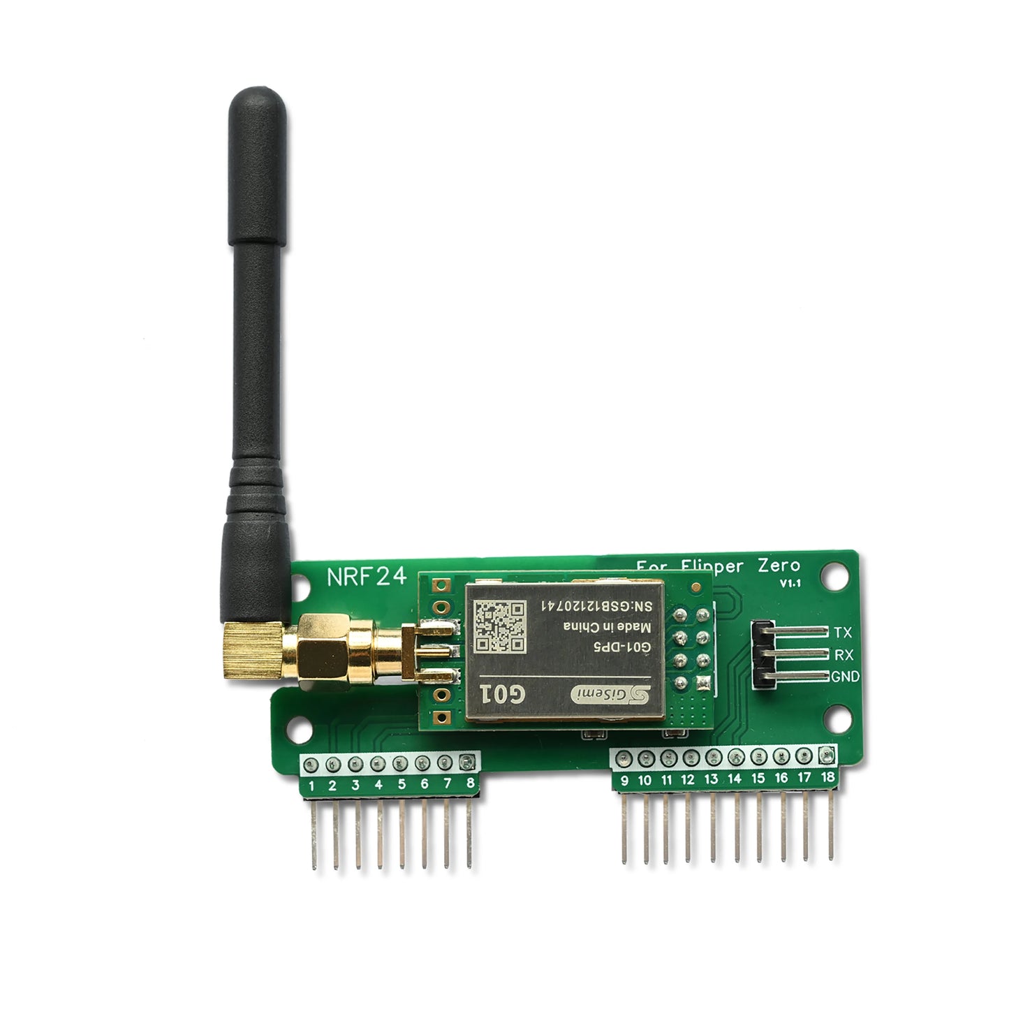 Flipper Zero NRF24 Module, Wireless Sniffer and Mouse Jacker with NRF24 GPIO, Flipper Zero Accessories, Flipper Zero dev Board