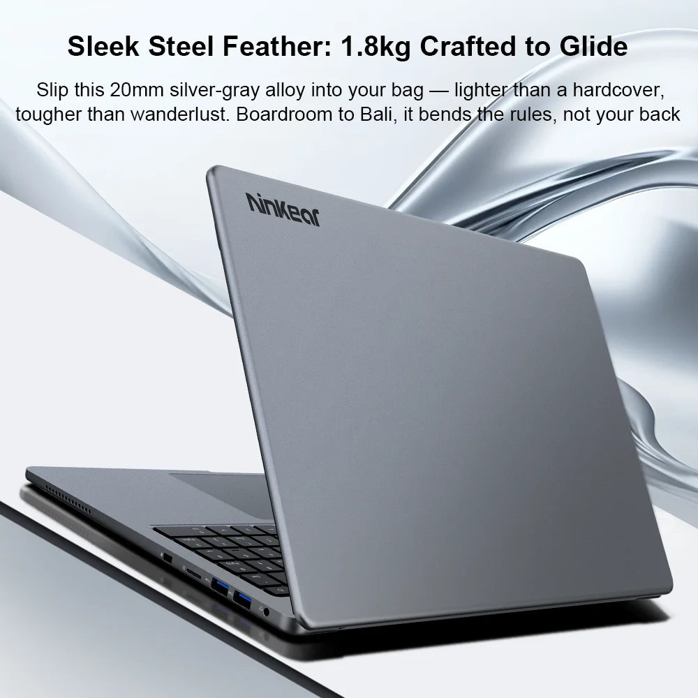 Ninkear A15 Pro Laptop AMD Ryzen 5 7430U 16 inch 120Hz 2560*1600 Display Screen 16GB 1TB Fingerprint Unlock Notebook Computer