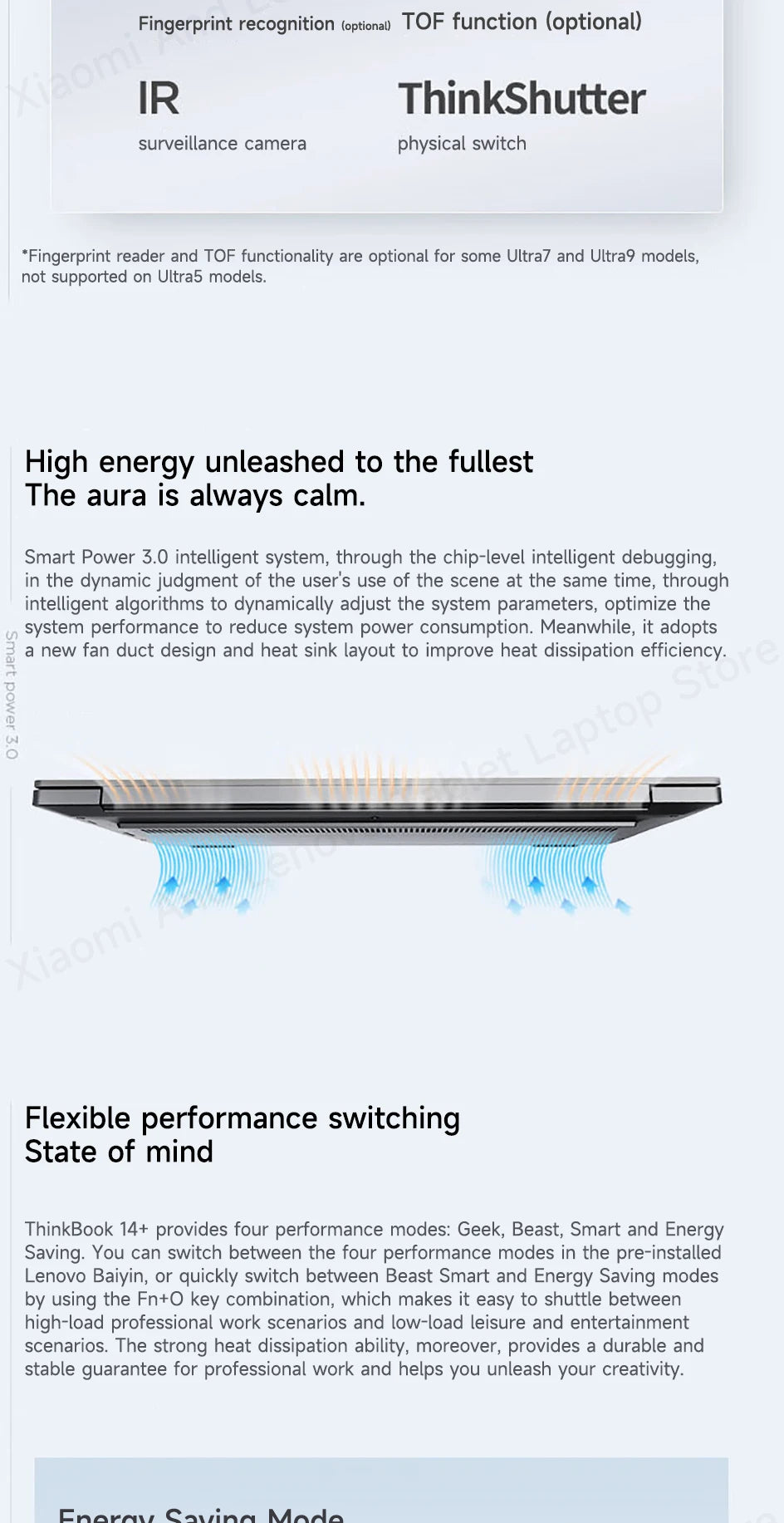 Lenovo Laptop Thinkbook 14+ 2024 AI 14.5" 3K 120Hz Screen UItra5-125H/UItra9-185H NVDIA RTX4060 Dolby Atoms Gaming Notebook PC