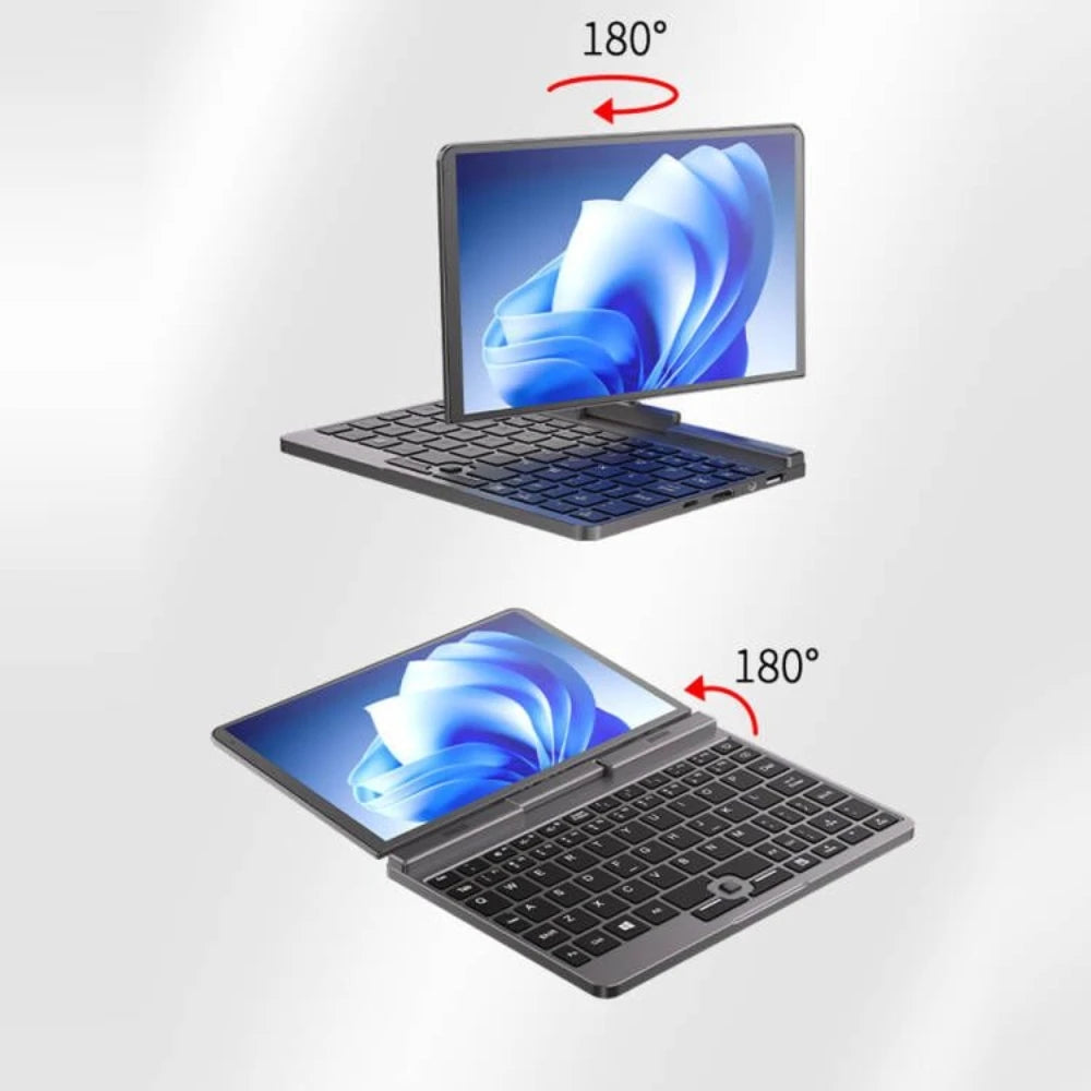 CRELANDER P8 Mini Gaming Laptop 8 Inch Touch Screen Intel Alder Lake N150 12GB DDR5 Windows 11 WiFi 6 Small Pocket Laptop
