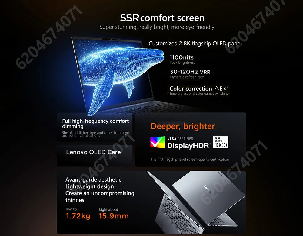 Lenovo Xiaoxin Pro16GT  AI9 H 365/ Xiaoxin Pro16GT 2026 AI9 H 465 32GB 1TB 16inch 2880x1800 120Hz