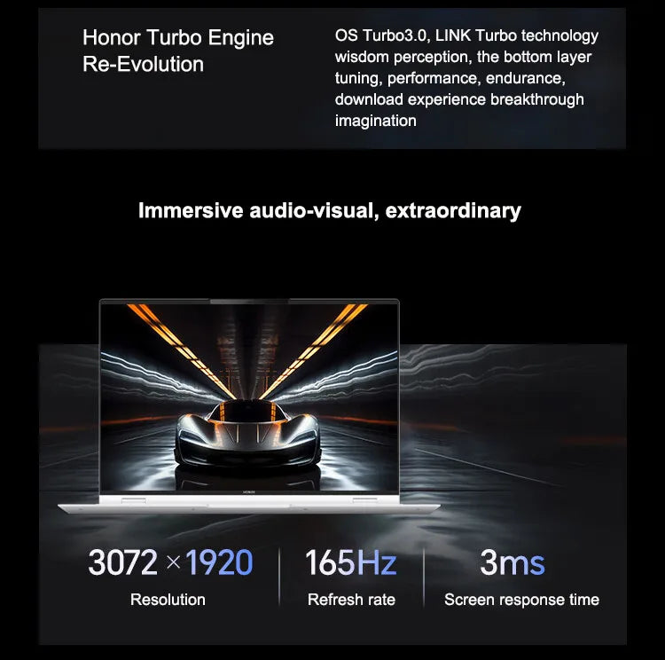Honor Laptop MagicBook Pro 16 16-inch 2024 Intel Core Ultra5 16GB/24GB 1TB/2TB 165Hz 3K high-brush gaming screen laptop