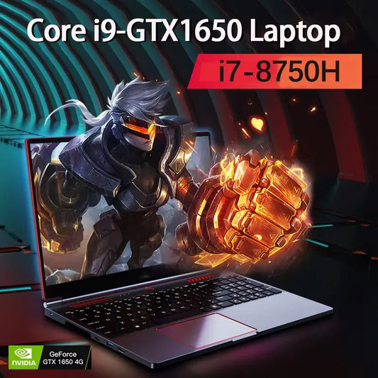 YSJMNPC Gaming Laptop Computer Intel Core i7-8750H GTX1650 4G 16.1 Inch IPS Screen144Hz RAM Max 64GB 2*DDR4 2*M.2 NVMe Windows11