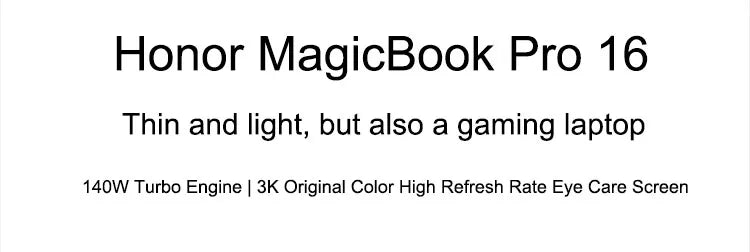 Honor Laptop MagicBook Pro 16 16-inch 2024 Intel Core Ultra5 16GB/24GB 1TB/2TB 165Hz 3K high-brush gaming screen laptop