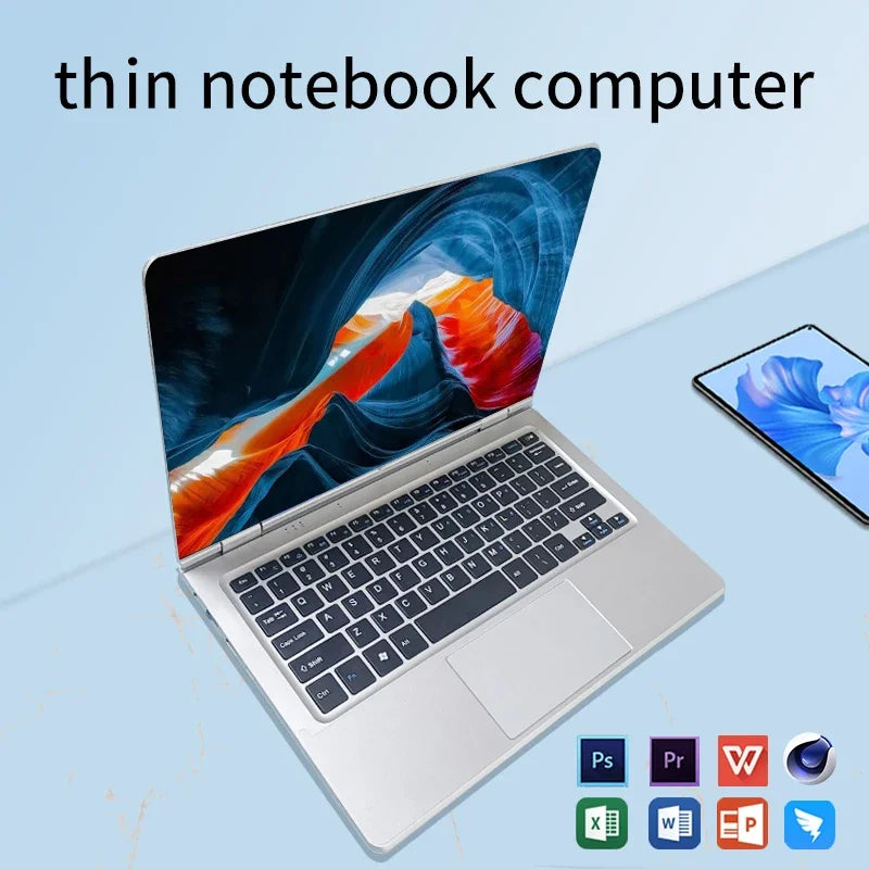 11.6-Inch 2-in-1 Touchscreen Intel Laptop Tablet Windows 11 Pro 8GB DDR4 RAM 128GB/256GB/512GB SSD  Portable Study Computer