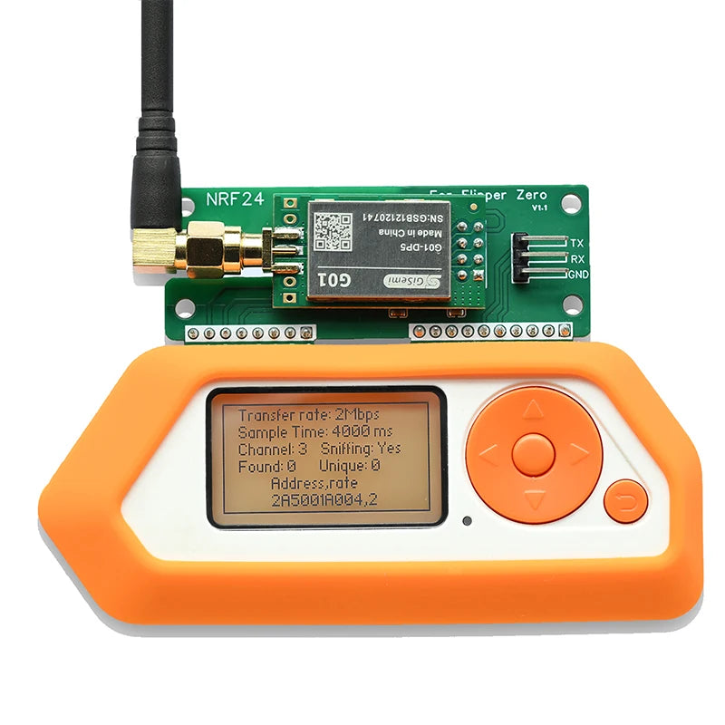 Flipper Zero Wireless Sniffer and Mouse Jacker with NRF24L01 GPIO, Flipper Zero Accessories,  dev Board Flipper Zero Multi-tool