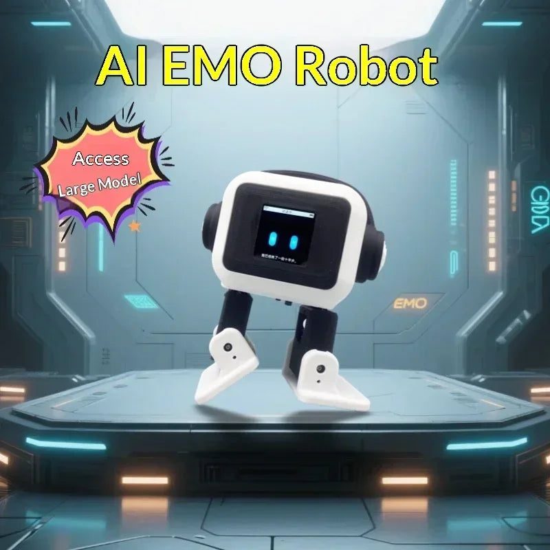 New AI EMO Robot Companion - Smart Desktop Pet with Large Model Access, Interactive Emotional Robot with Dancing