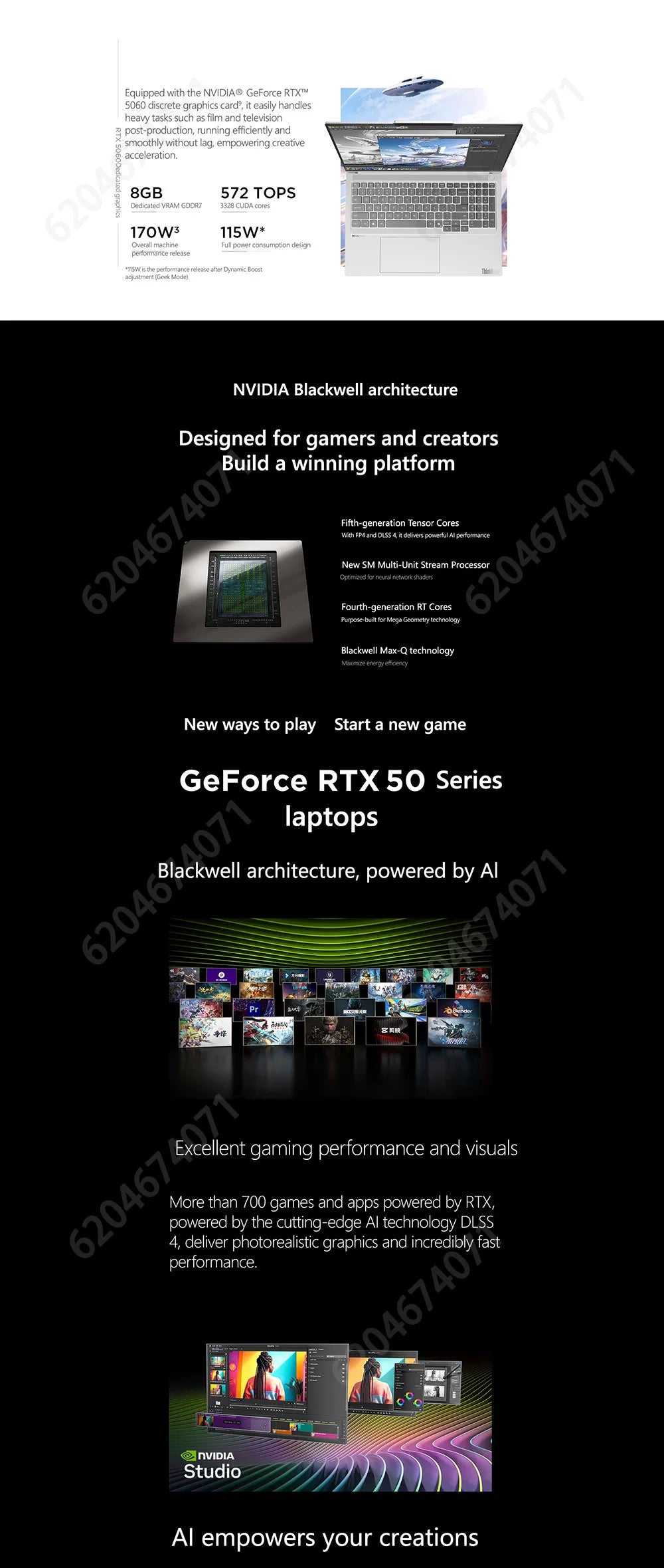 Lenovo Thinkbook16+ 2026 Ultra7 356H RTX5060 32GB 1TB 16'' 3.2K 165Hz White/Gray