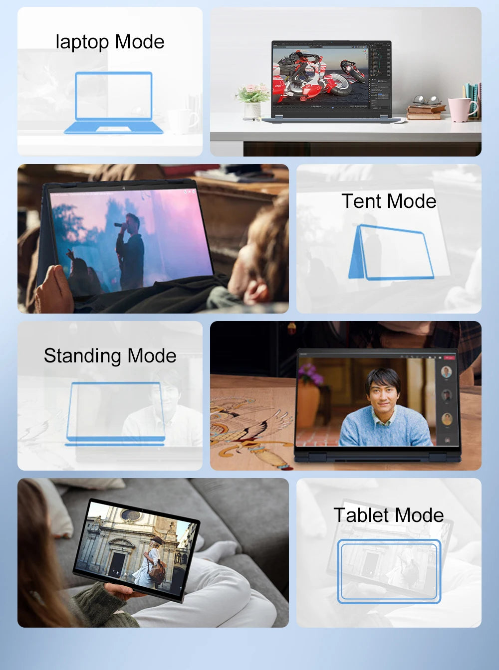 Ninkear Ybook15 Laptop Amd Ryzen 3 3200U 15.6 Inch 360 °   Flip Fhd Ips 1920*1080 Touchscreen 16G+512Gb Backlit Keyboard Windows 11