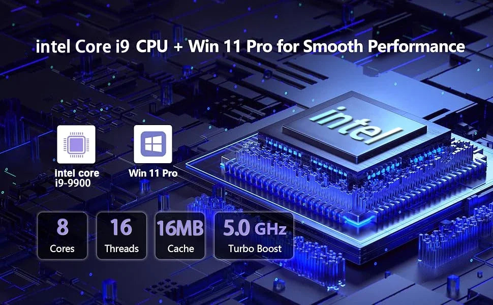 Offcie laptop Intel Core i9-9900 Windows 11 Pro Laptops 16GB RAM 1TB SSD Office Gamer Study notebook Computer PC
