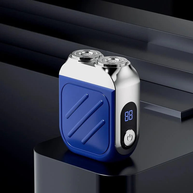 Electric Razor IPX7 Waterproof Mini Dual-head Magnetic Ultra-clean Shaving Portable Digital Display Electric Beard Shaver