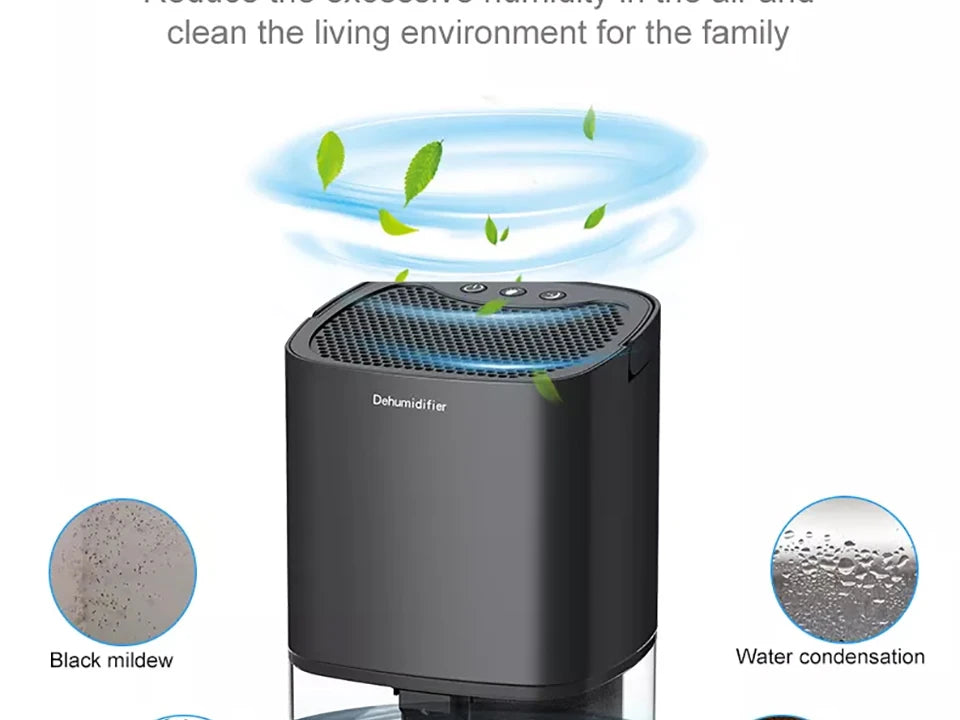 Electric Dehumidifier Moisture Absorbers Air Dryer With 1000ml Water Tank  Air Home Dehumidifier For Basement Bathroom Wardrobe