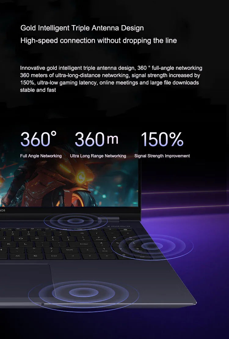 Honor Laptop MagicBook Pro 16 16-inch 2024 Intel Core Ultra5 16GB/24GB 1TB/2TB 165Hz 3K high-brush gaming screen laptop