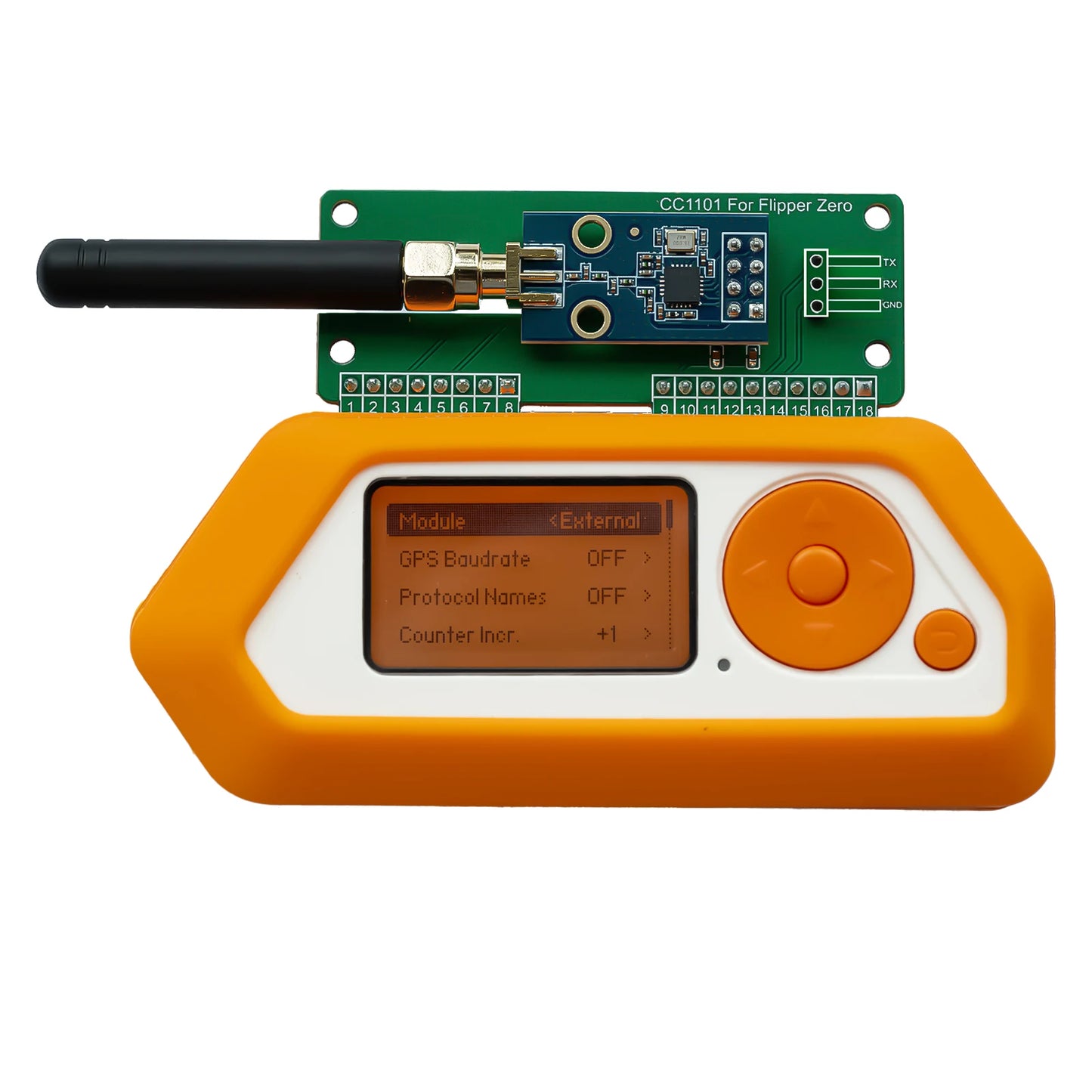 For Flipper Zero WiFi CC1101 SubGhz 433Mhz Development Board GPIO CC1101 Mouse Module For Flipper Zero Modification