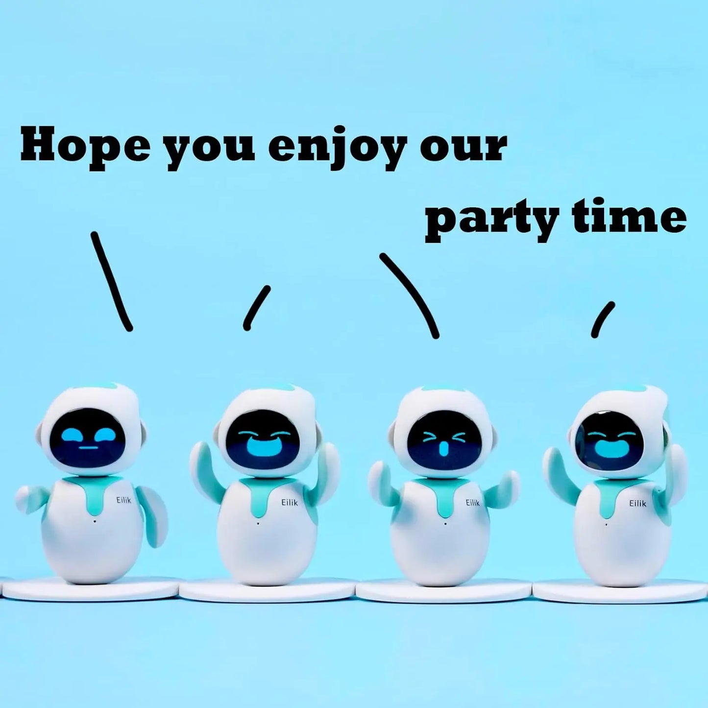 Eilik – A Cute Robot Pets for Kids and Adults, Your Perfect Interactive Companion at Home or Workspace, Unique Gifts