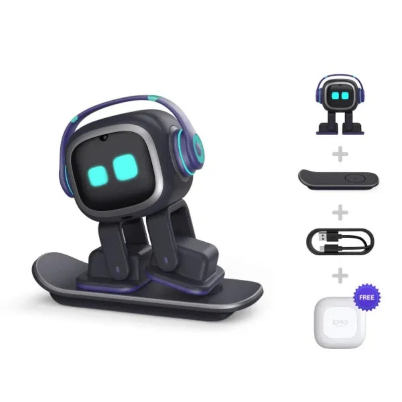 Smart Automation Robot EMO Emotional Companion Interaction Robot AI Automation with Voice Commands Self-Learning & Touch Sensing