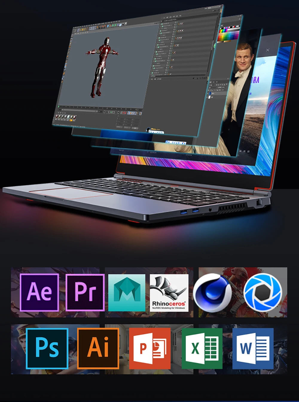 16Inch Gaming Laptop Computer Notebook RTX4050 6G Intel Core i9-13900HK Windows11 RAM Max 64GB DDR5 2*M.2 NVME 2TB SSD WiFi