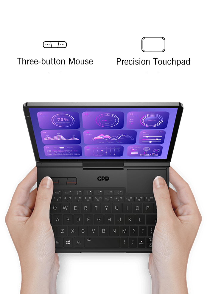 GPD pocket4 handheld mini laptop small portable operation and maintenance game office 8.8-inch touch screen