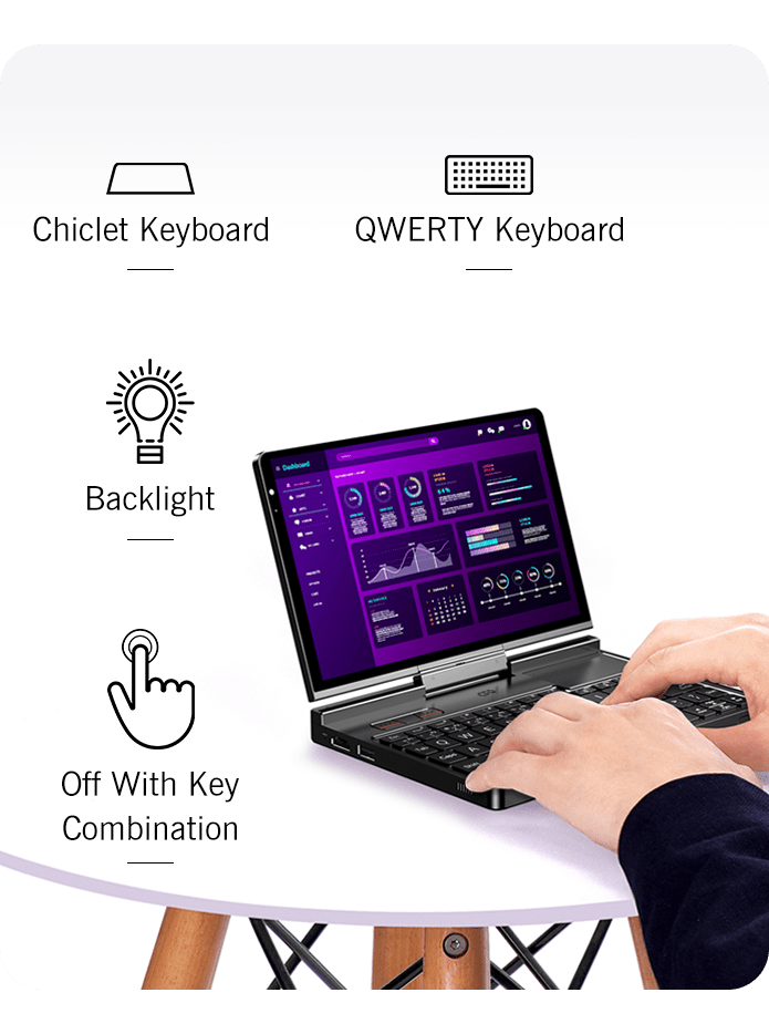GPD pocket4 handheld mini laptop small portable operation and maintenance game office 8.8-inch touch screen