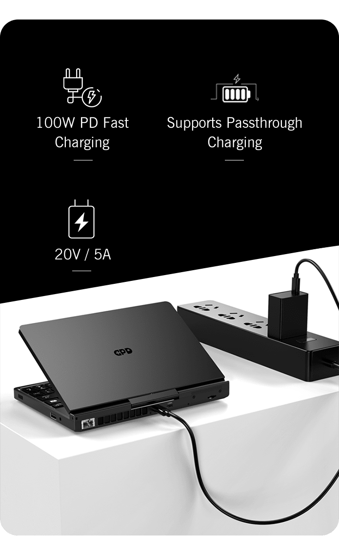 GPD pocket4 handheld mini laptop small portable operation and maintenance game office 8.8-inch touch screen