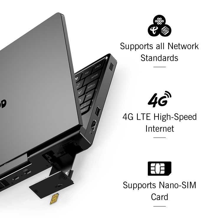 GPD pocket4 handheld mini laptop small portable operation and maintenance game office 8.8-inch touch screen